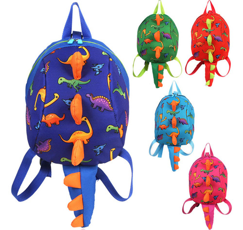 Mochila Paseo Para Niños Tiburon Con Arnes Anti Perdida