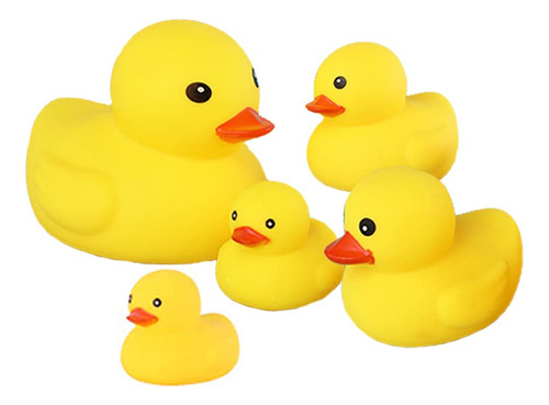 Ahua Bath Duck Toys 5 Piezas De Pato De Goma Para La Familia