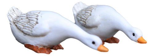 Estatua De Pato, Decoración De Patos De Estanque 2 Piezas