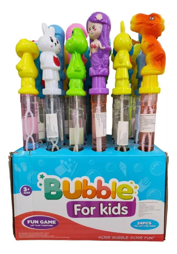 Burbujero Infantil Botella Jabón Juego Burbujas Figura Niños