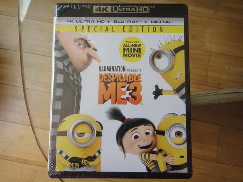 Mi Villano Favorito 3 Despicable Me 3 Blu Ray 4k Sellado