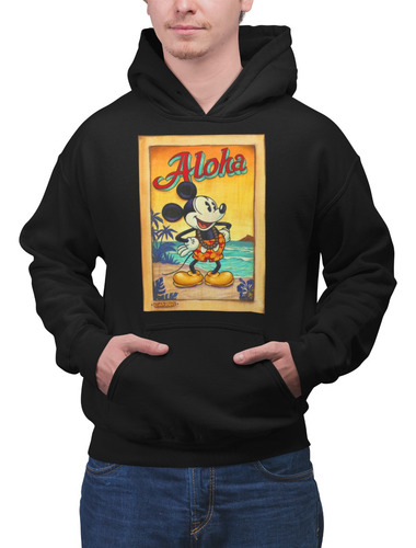 Sudadera Algodon Premium: Aloha Mickey Mouse
