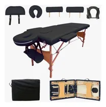 Comprar Cama Camilla Masajes Profesional Portátil Plegable Color Negro