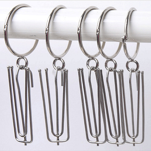 Paquete De 12 Anillos De Cortina Para Cortinas Ojales,