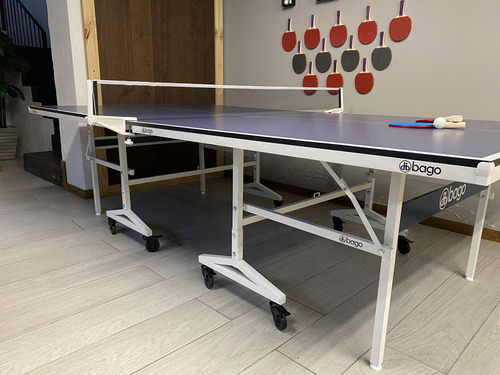 Mesa De Ping Pong Y Frontenis - Diversiones Bago Color Azul