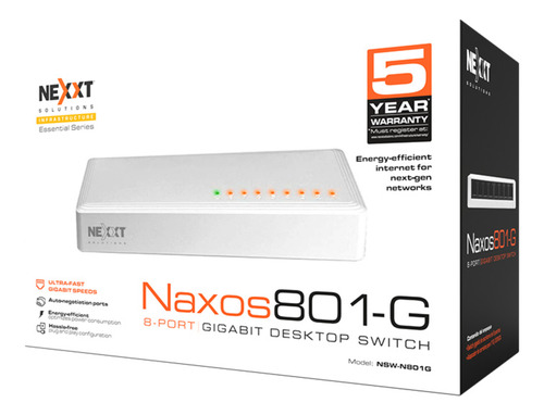 Switch De Escritorio Nexxt Solutions 8 Puertos Nsw-n801g