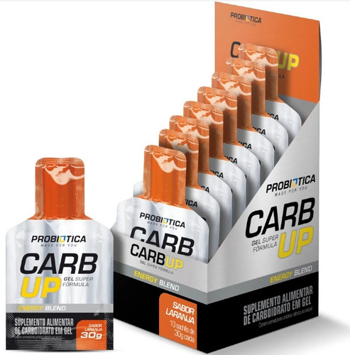 Carb Up Gel Probiótica Caixa Com 10 Sachês - T. Foods