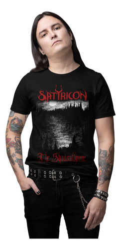 Playera Wear Print Black Metal Satyricon The Shadowthrone