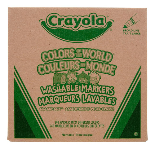 Crayola Colors Of The World Classpack (240 Unidades), Marca.