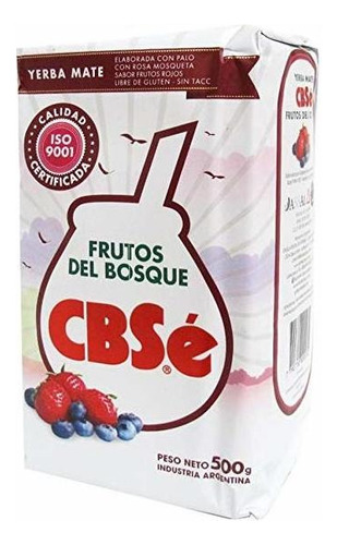 Yerba Mate Cbsé Frutos Del Bosque 500g 