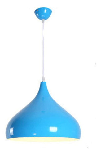 Lampara Araña Metal Qivgxbo Diseño Colorido Iluminacion Azul