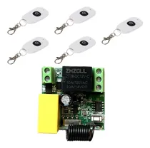 Comprar 1 Receptor Inalámbrico 220v 1ch 5 Controles Remoto 433mhz Rf
