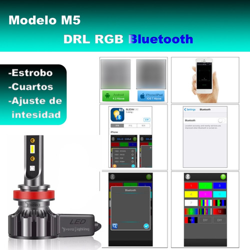 M5 Bluetooth Rgb Led 880 Niebla Saturn Sl Series 2001