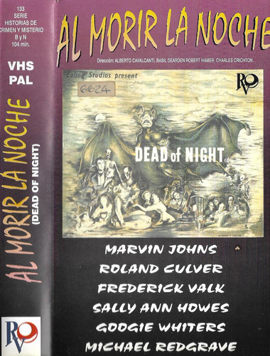 Al Morir La Noche Vhs Original Terror Michael Redgrave