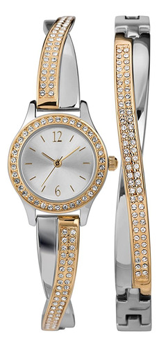 Timex Reloj Y Pulsera De Cristal Swarovski De 0.906 In Para