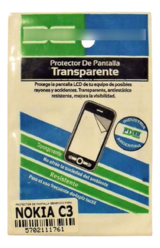 Film Protector Pantalla Celular Nokia C3
