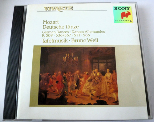 Cd Mozart Deutsche Tanze Tafelmusik Bruno Weil  (s)