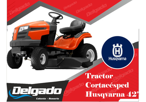 Tractor Cortacésped Husqvarna 42 Finan 100% Hasta 60 Cuotas