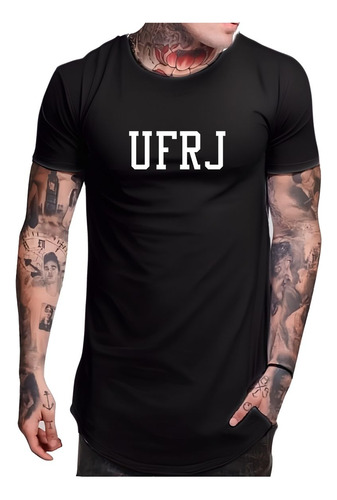 Camiseta Longline Ufrj Universidade Federal Rio De Janeiro