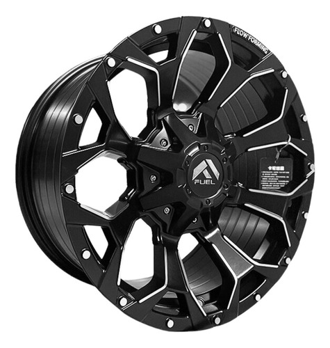 4 Rines Matt Black Flow Form 17 5x127 Jeep, Cherokee Color Negro