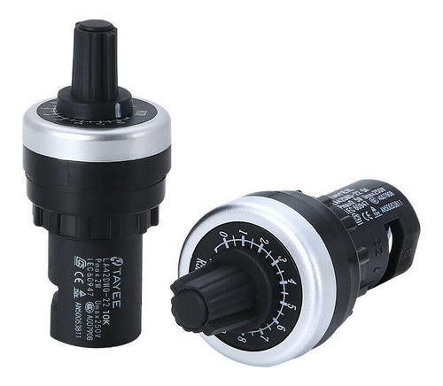 5 Piezas Potenciometro 5 K Ohms 22 Mm Con Perilla Graduada