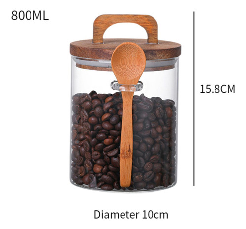 Contenedor De Almacenamiento De Granos De Café, 800ml