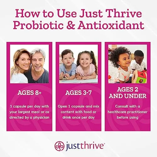 Suplemento Probiótico Y Antioxidante Just Thrive -