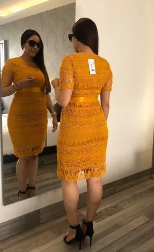 Vestido Cklass 998 01 Mostaza Outlet saldos Mchn