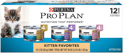 Purina Pro Plan Focus Gatito Favoritos Variety Pack Húmedo C