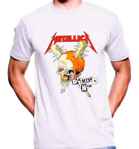 Camiseta Premium Dtg Rock Estampada Metallica 04