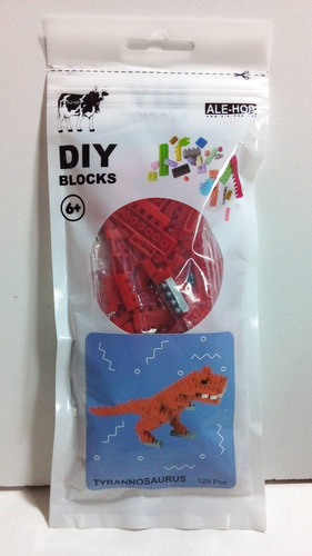 Diy Blocks Ale-hop - Tyrannosaurus - 129 Peças - Lacrado