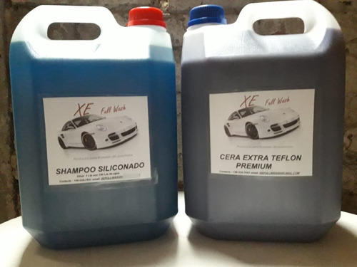 Cera Premium 5lts  + Shampoo Siliconado Por 5 Lts
