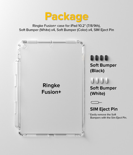 Funda Para iPad 7ma 8va 9na De 10,2 Ringke Fusion+ Anti Impa