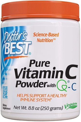 Vitamina C pura con Quali-C de Doctor's Best, vegana, 250 g