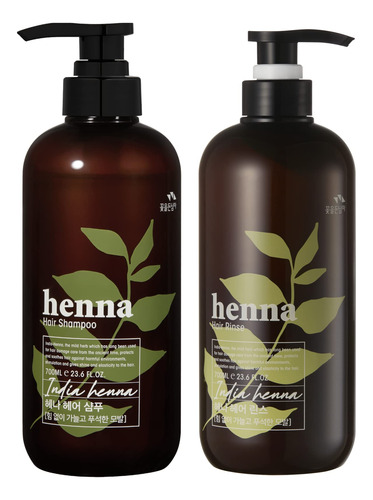 Henna Champu Para El Cabello 23.7 Fl Oz + Enjuague 23.7 Fl O