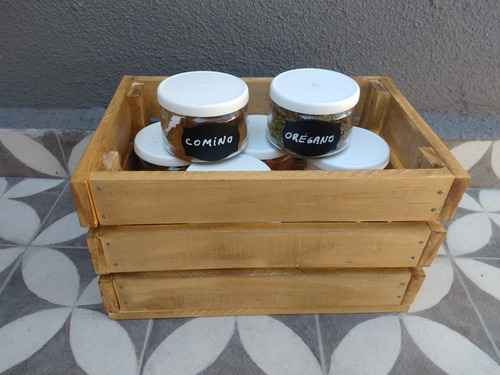 Imagen 4 de 8 de Cajon Decorativo Organizador Grande Madera