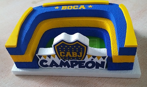 Adorno Para Torta Cancha De Boca Bombonera 