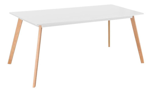 Mesa Comedor Eames Rectangular 160x80 Blanca