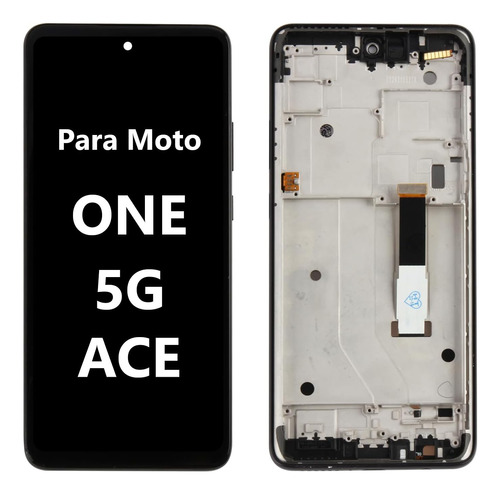 Para Moto One 5g Ace Xt2113 Pantalla Táctil Lcd Con Marco