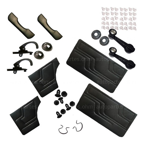 Kit Completo Paneles Tapizados Fiat 147+grampa+manijas+apoya