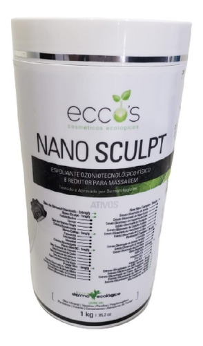 Creme Esfoliante,redutor Para Corpo Ecco's Nano Sculpt Esfoliante Ozoniotecnológico Físico E Redutor Para Massagem 1kg