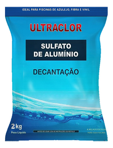 Sulfato De Alumínio Decantador Para Piscina 2kg Ultraclor Cor Azul