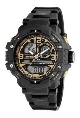 Relógio Masculino Anadigi Mormaii Mo0949/8u - Preto