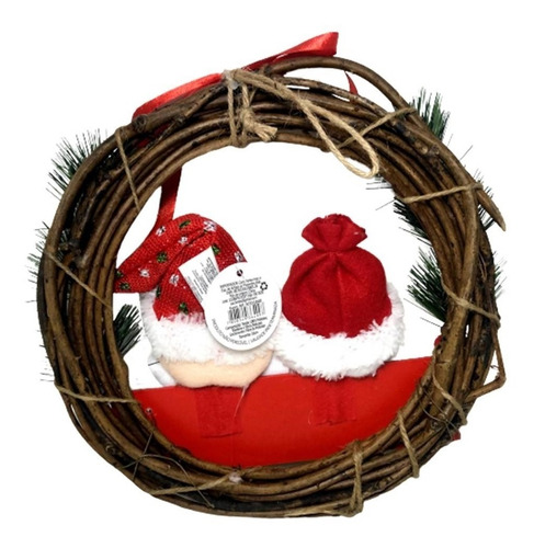 Enfeite Guirlanda Papai Noel E Boneco De Neve Feliz Natal