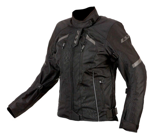 Campera Mujer Moto Cordura Ls2 Serra Evo Negro Protecciones