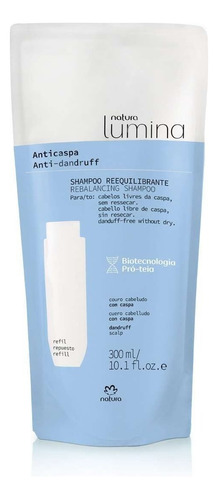 Repuesto Shampoo Reequilibrante P/caspa Lumina Natura