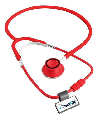 Estetoscopio Campana Doble E1 P/ Adulto Checkatek Color Rojo