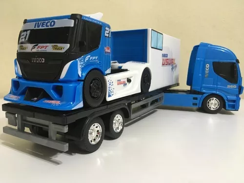 Caminhão + Carreta Iveco Racing Copa Truck 450 - Usual Brinquedos no  Shoptime