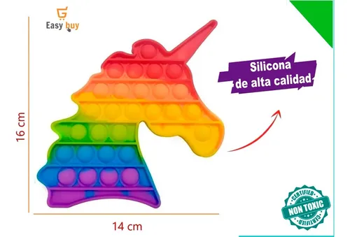Push Pop Fidget Juguete Antiestrés Ansiedad Autismo Silicona