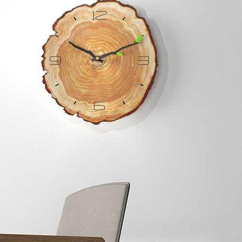 T Reloj De Pared Silencioso De 12 Pulgadas, Reloj 4 Números